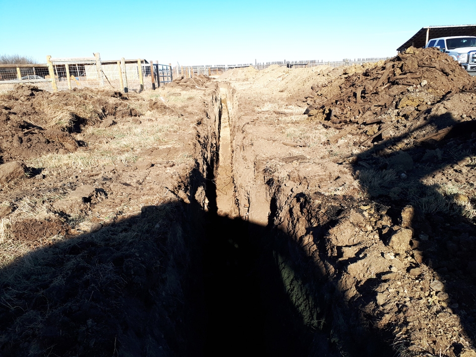 Water Line Trenching